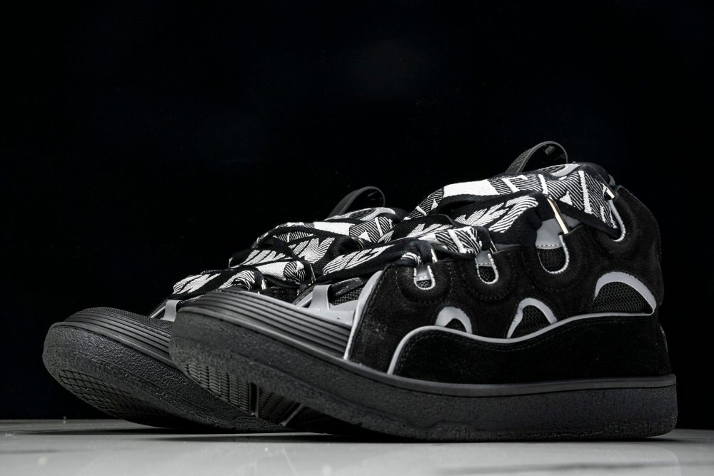Lanvin Curb Sneaker 'Reflective Black' - Image 2