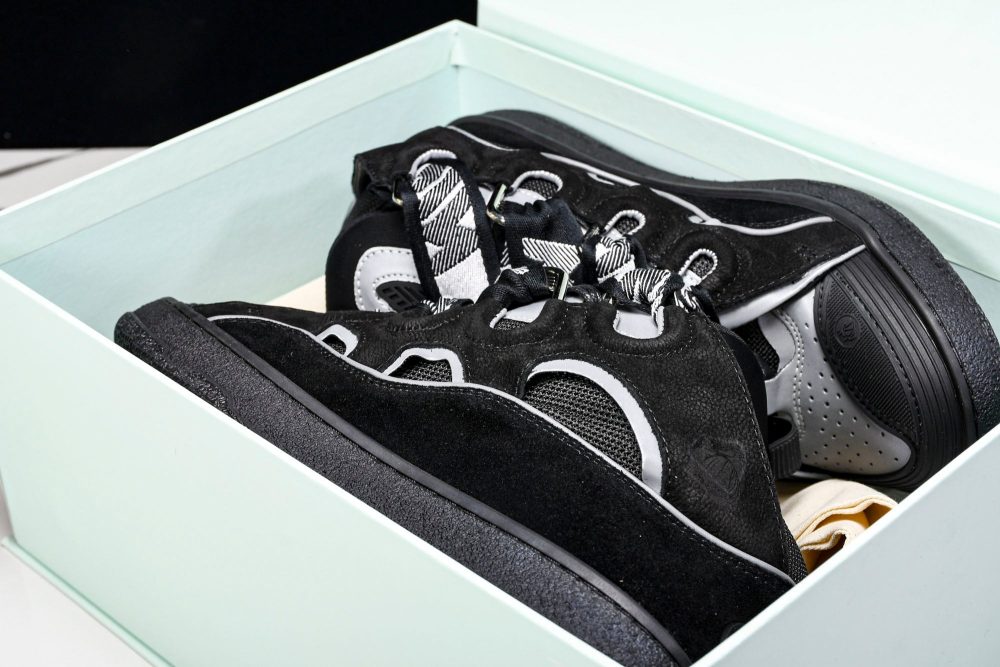 Lanvin Curb Sneaker 'Reflective Black' - Image 29