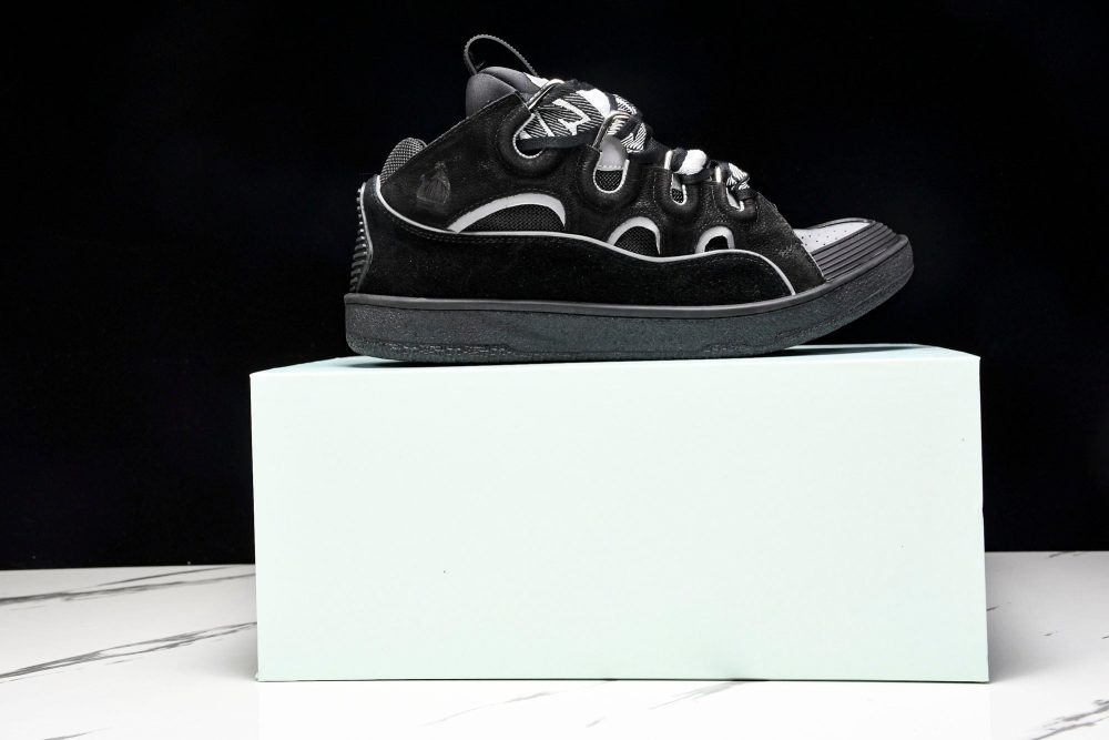 Lanvin Curb Sneaker 'Reflective Black' - Image 15