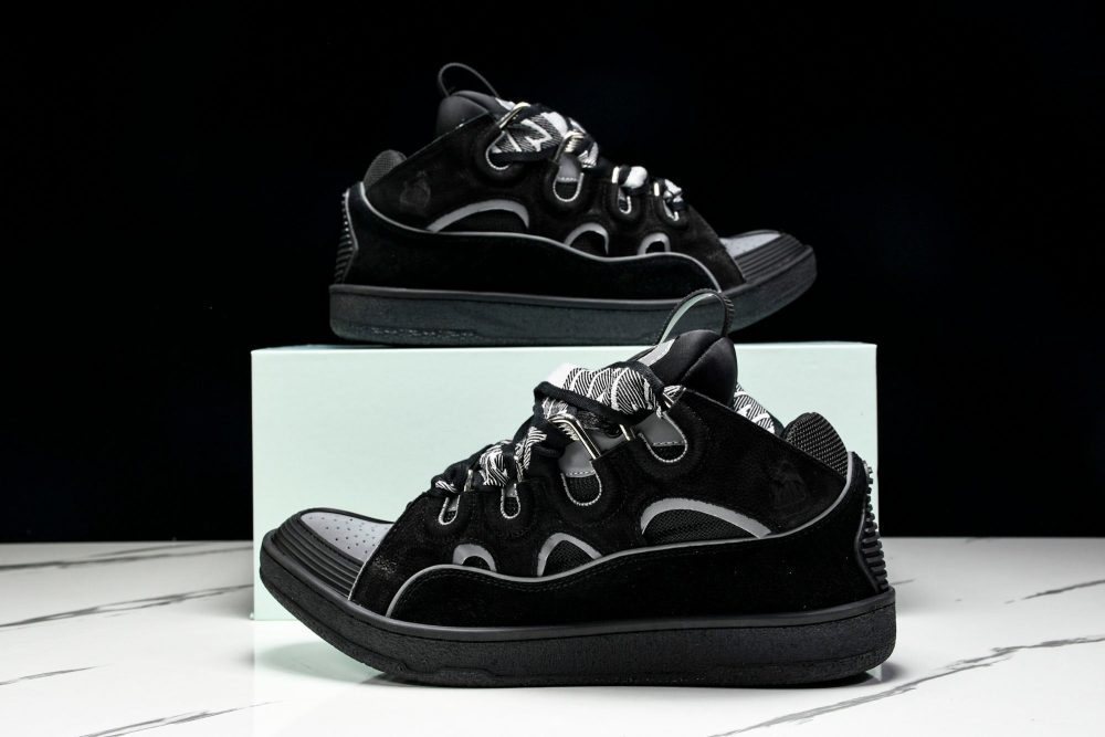 Lanvin Curb Sneaker 'Reflective Black' - Image 17