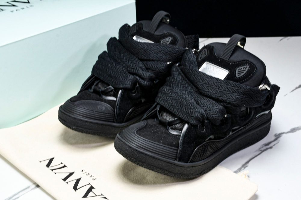 Lanvin Curb Sneaker 'Triple Black' - Image 27