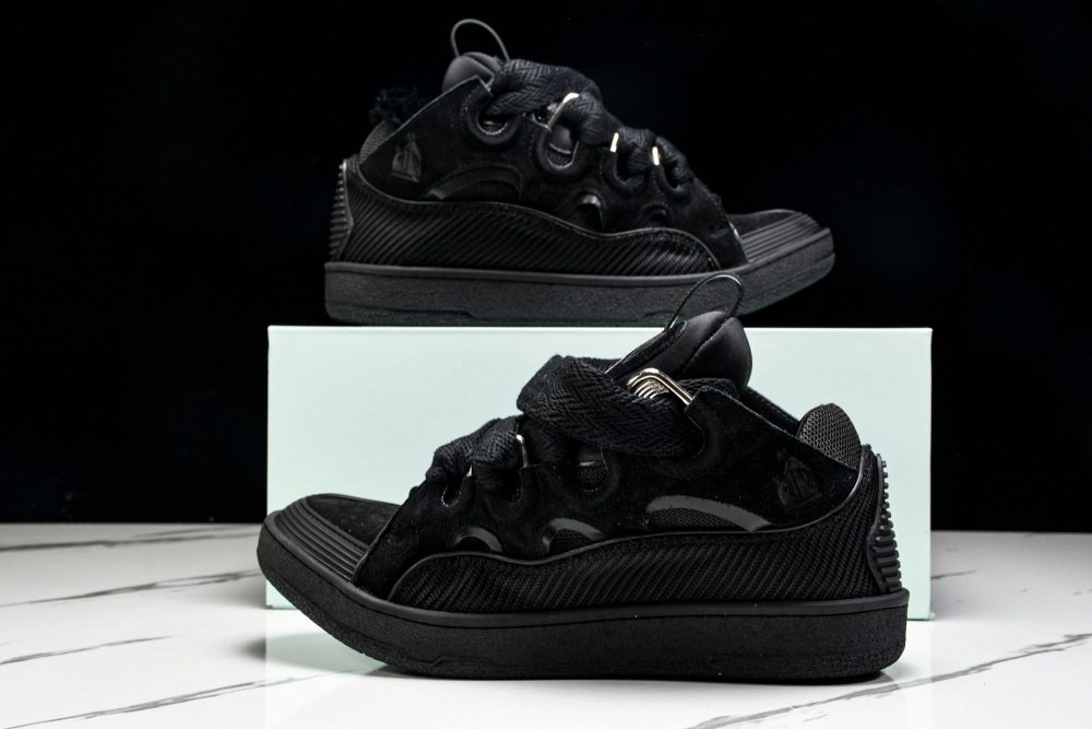 Lanvin Curb Sneaker 'Triple Black' - Image 34
