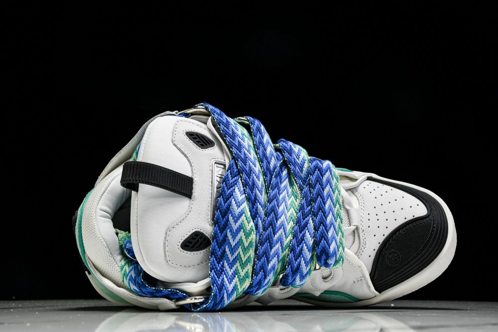 Lanvin Curb Sneaker 'White Blue' - Image 5