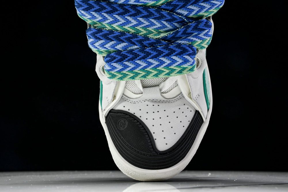 Lanvin Curb Sneaker 'White Blue' - Image 6