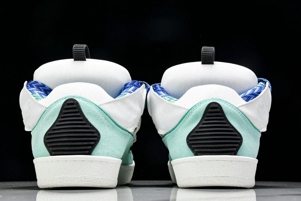 Lanvin Curb Sneaker 'White Blue' - Image 7