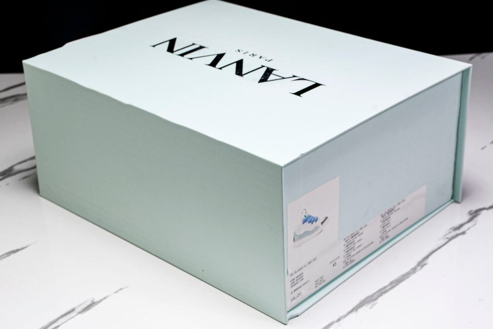 Lanvin Curb Sneaker 'White Blue' - Image 28