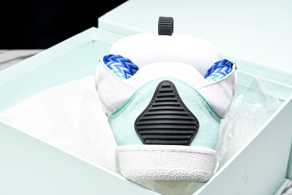 Lanvin Curb Sneaker 'White Blue' - Image 29