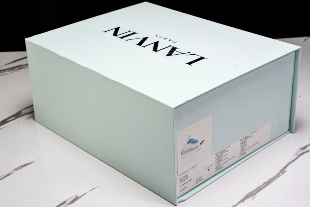 Lanvin Curb Sneaker 'White Blue' - Image 24
