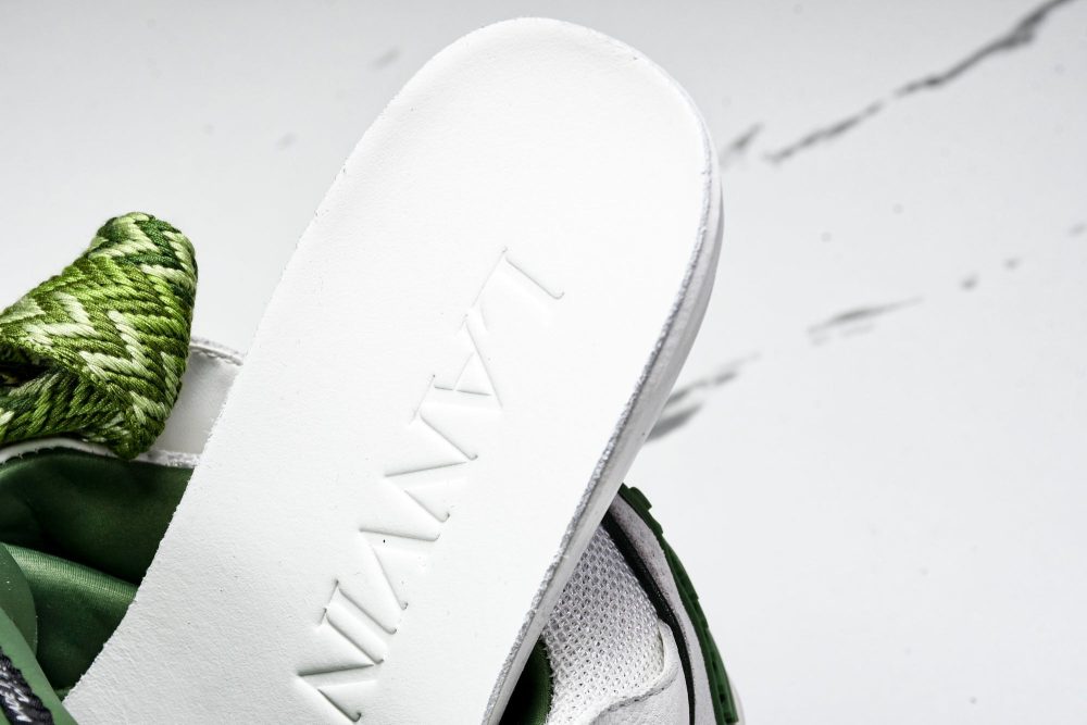 Lanvin Curb Sneaker 'White Green' - Image 13