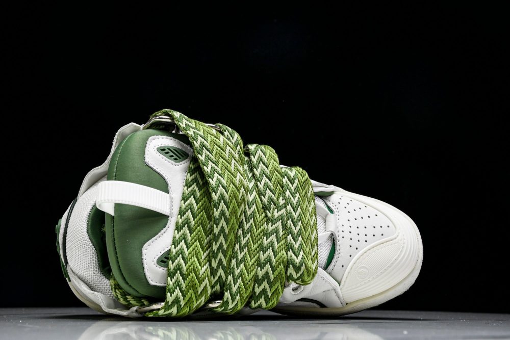 Lanvin Curb Sneaker 'White Green' - Image 4