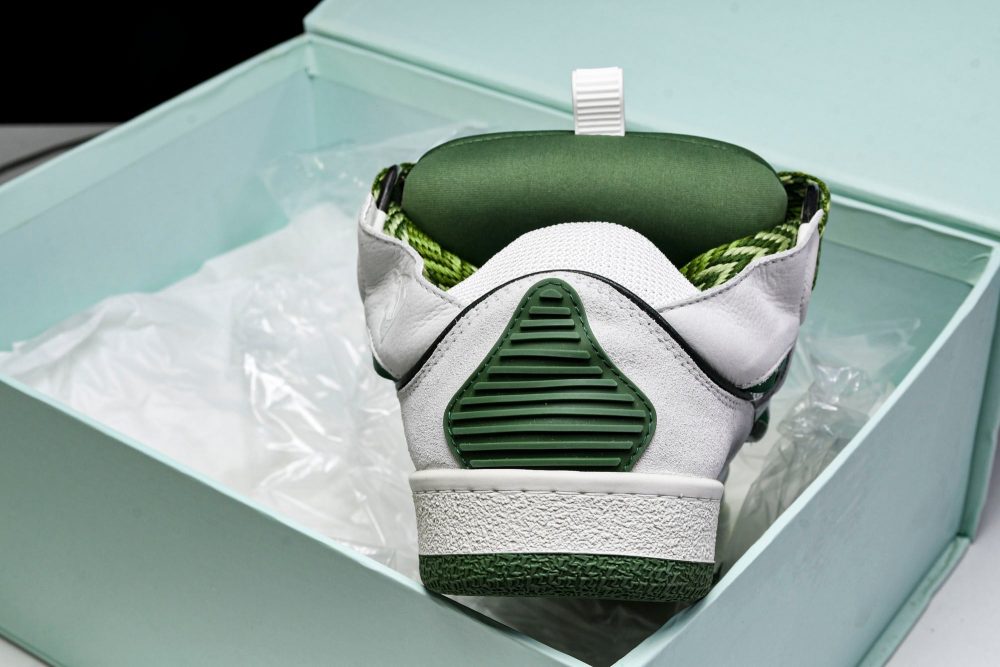 Lanvin Curb Sneaker 'White Green' - Image 20
