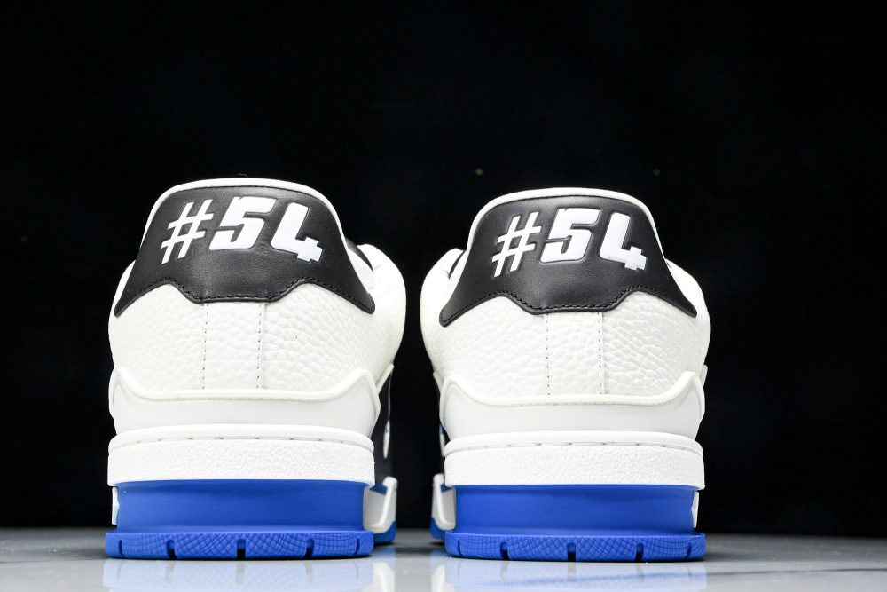 Louis Vuittоп Trainer Low 'Black White Blue Sole' - Image 8