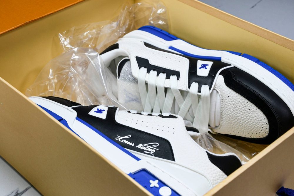 Louis Vuittоп Trainer Low 'Black White Blue Sole' - Image 17