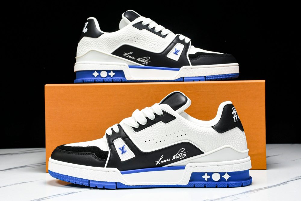 Louis Vuittоп Trainer Low 'Black White Blue Sole' - Image 18