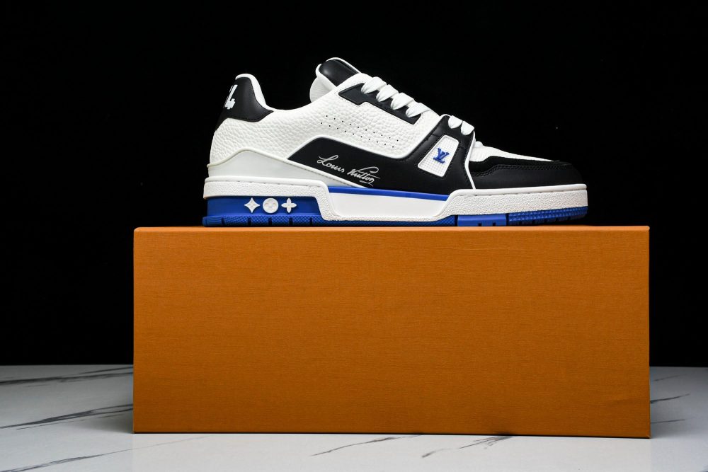 Louis Vuittоп Trainer Low 'Black White Blue Sole' - Image 21