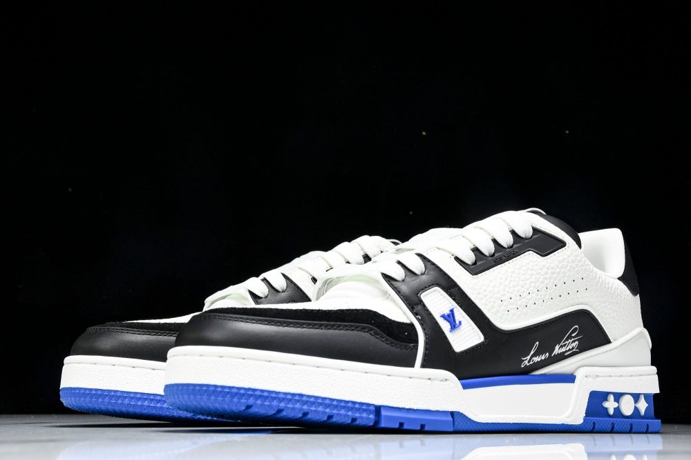 Louis Vuittоп Trainer Low 'Black White Blue Sole' - Image 3