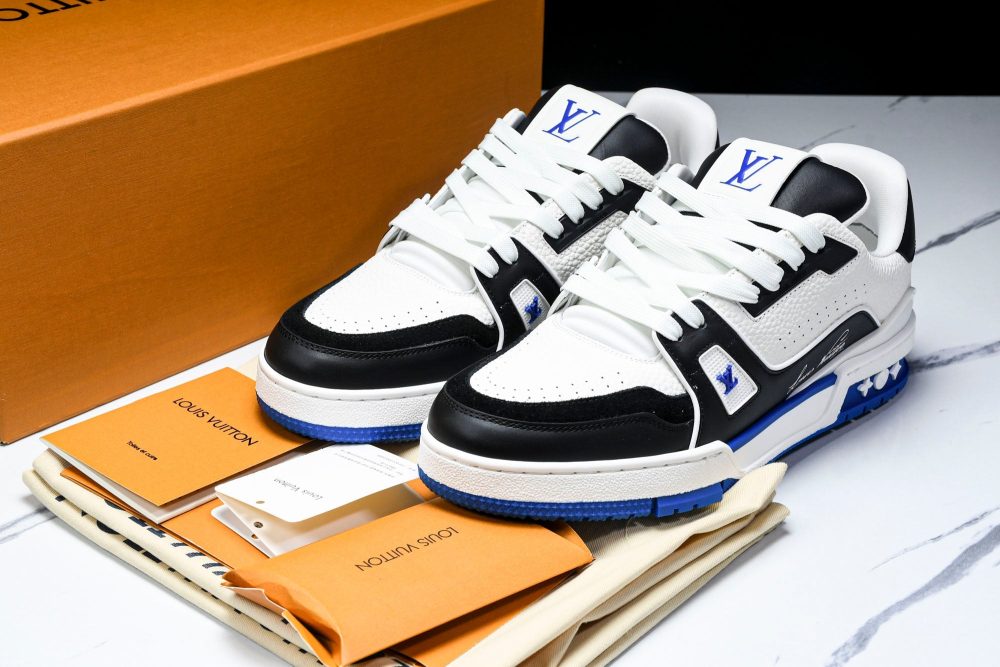 Louis Vuittоп Trainer Low 'Black White Blue Sole' - Image 32