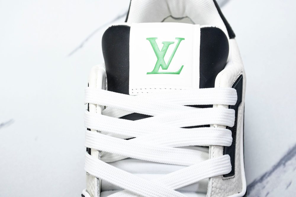 Louis Vuittоп Trainer Low 'Black White Green Sole' - Image 9