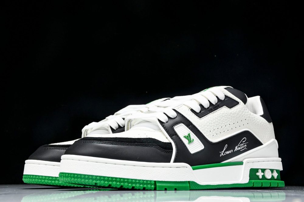 Louis Vuittоп Trainer Low 'Black White Green Sole' - Image 2