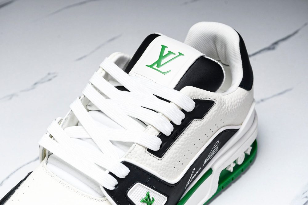 Louis Vuittоп Trainer Low 'Black White Green Sole' - Image 17