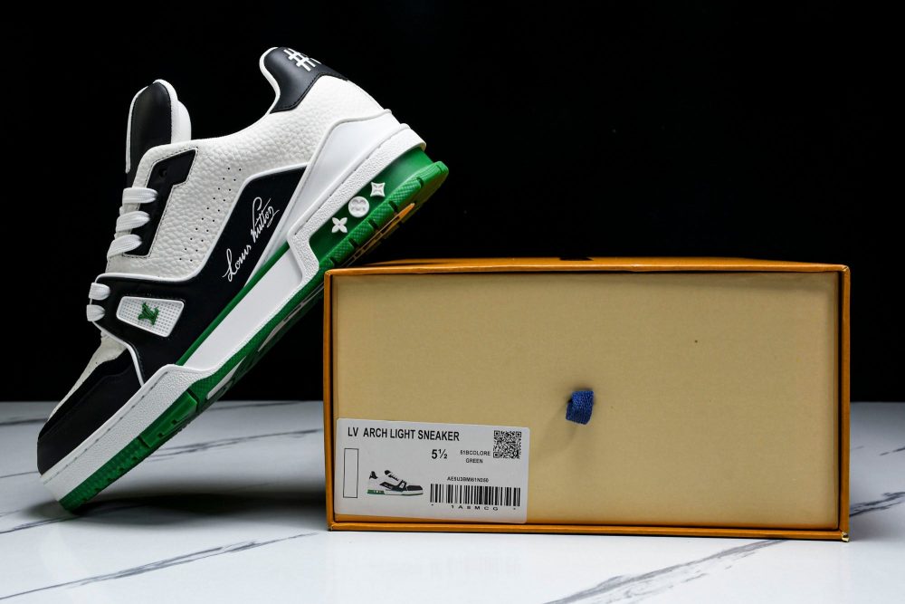 Louis Vuittоп Trainer Low 'Black White Green Sole' - Image 23