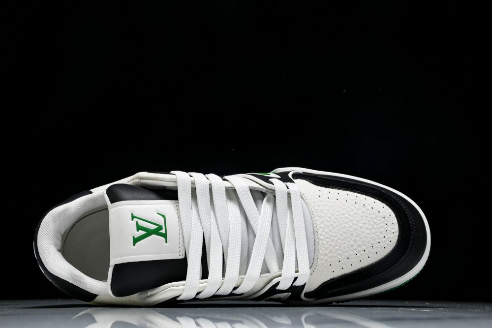 Louis Vuittоп Trainer Low 'Black White Green Sole' - Image 6