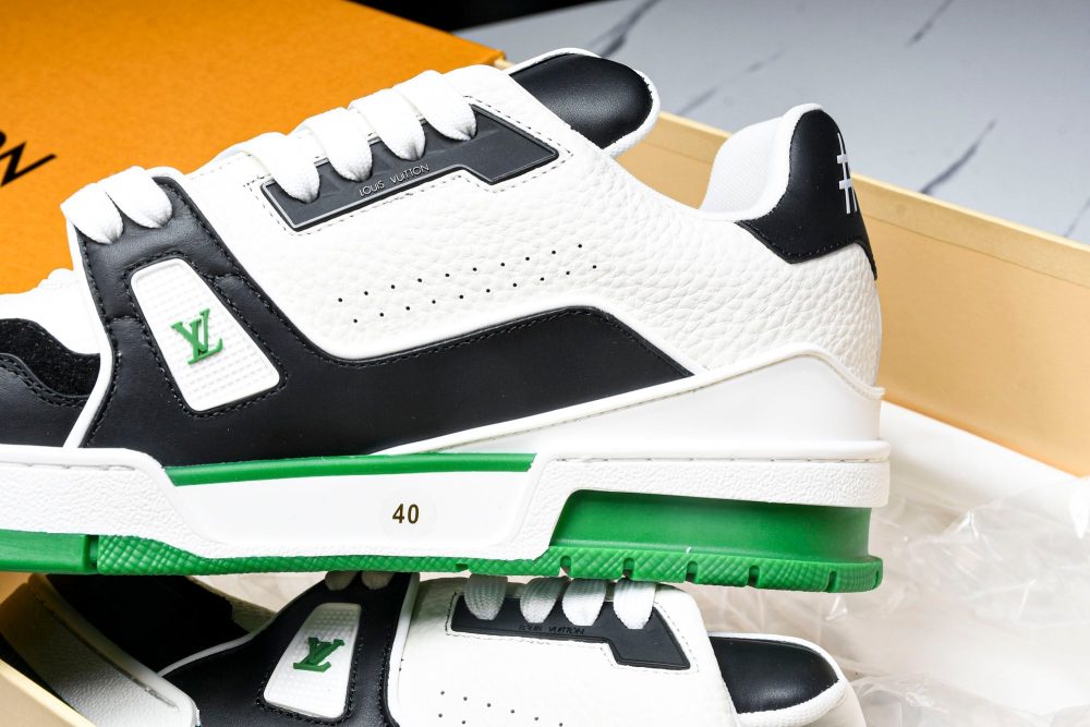 Louis Vuittоп Trainer Low 'Black White Green Sole' - Image 26