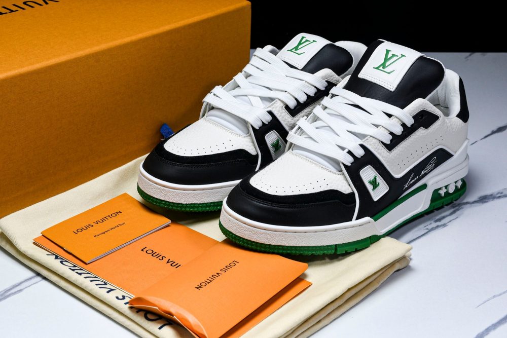Louis Vuittоп Trainer Low 'Black White Green Sole' - Image 18
