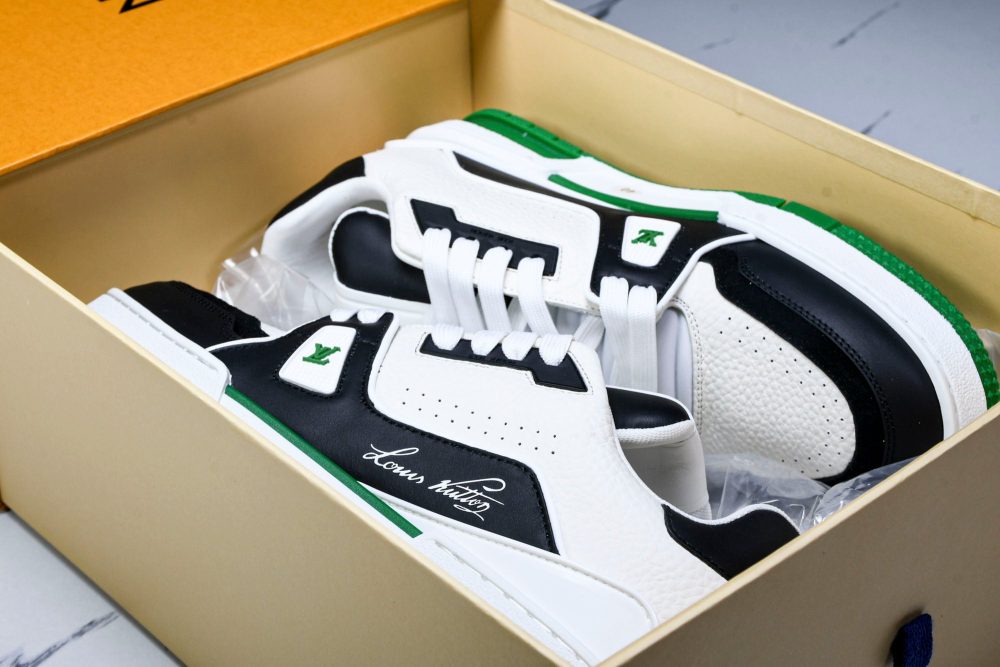 Louis Vuittоп Trainer Low 'Black White Green Sole' - Image 19