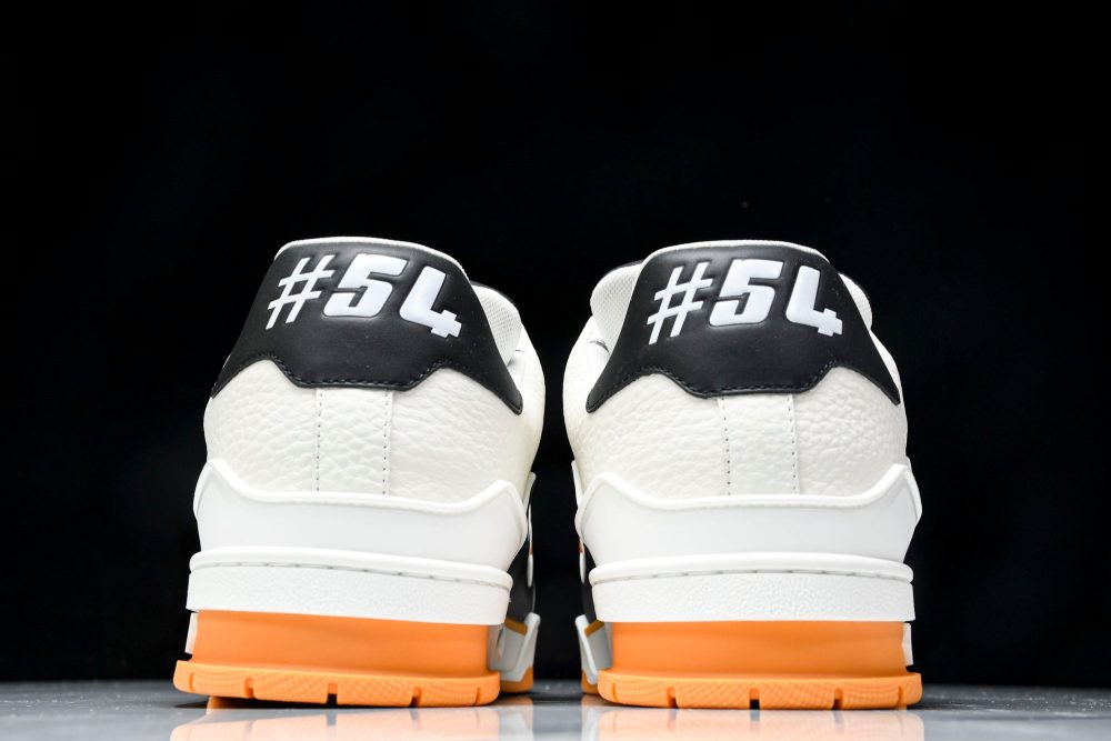 Louis Vuittоп Trainer Low 'Black White Orange Sole' - Image 8