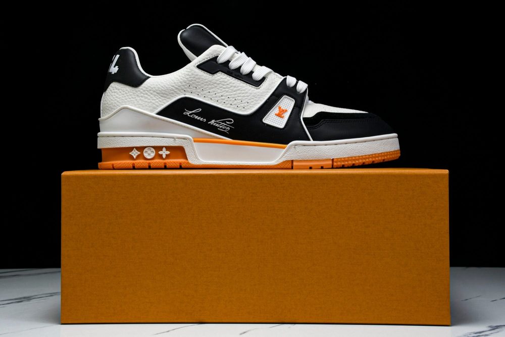 Louis Vuittоп Trainer Low 'Black White Orange Sole' - Image 30