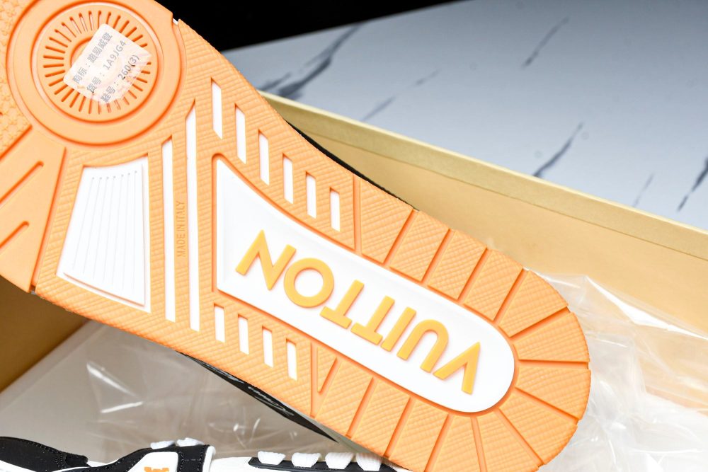 Louis Vuittоп Trainer Low 'Black White Orange Sole' - Image 16