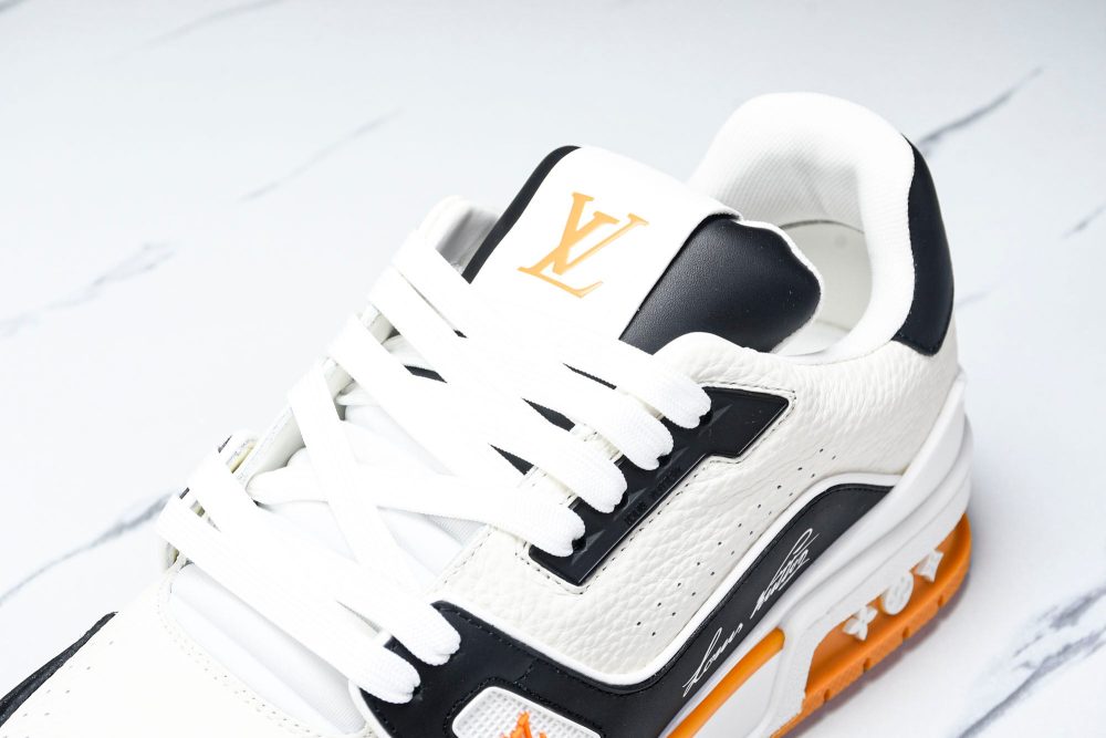 Louis Vuittоп Trainer Low 'Black White Orange Sole' - Image 34