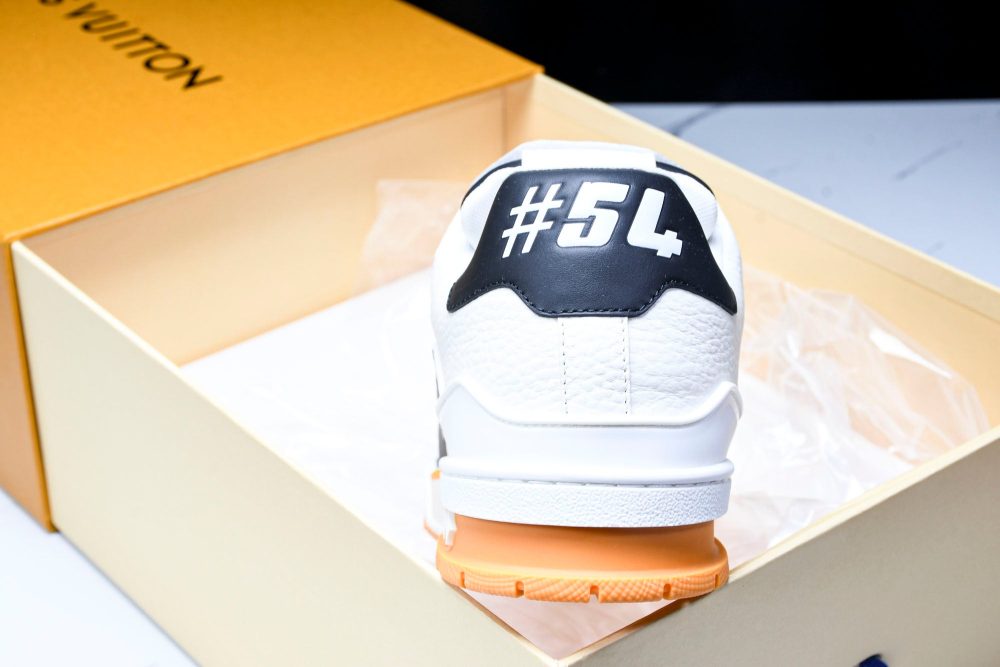Louis Vuittоп Trainer Low 'Black White Orange Sole' - Image 35