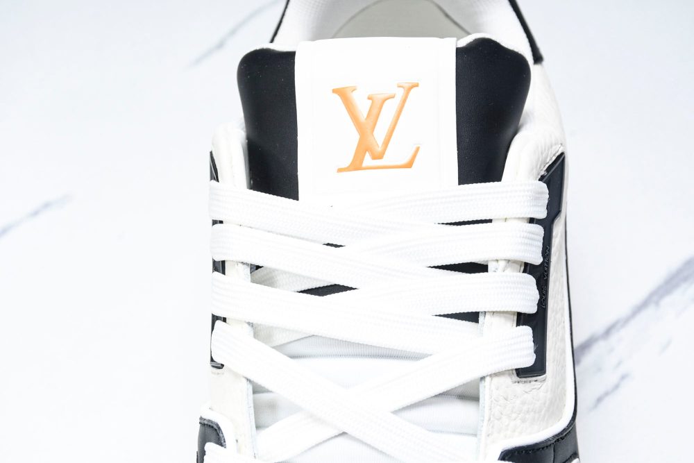 Louis Vuittоп Trainer Low 'Black White Orange Sole' - Image 11
