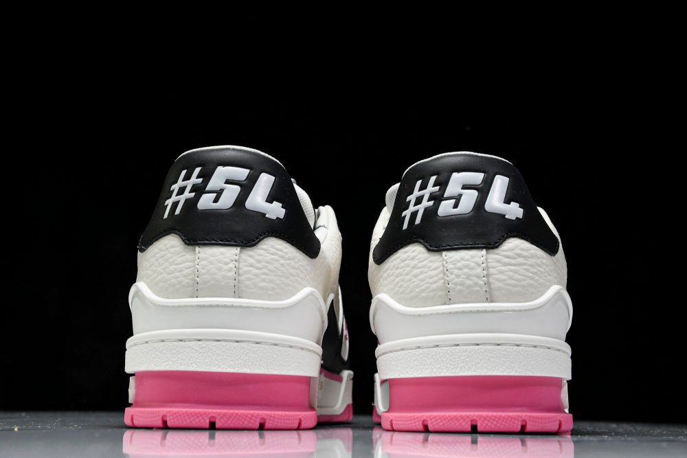Louis Vuittоп Trainer Low 'Black White Pink Sole' - Image 7