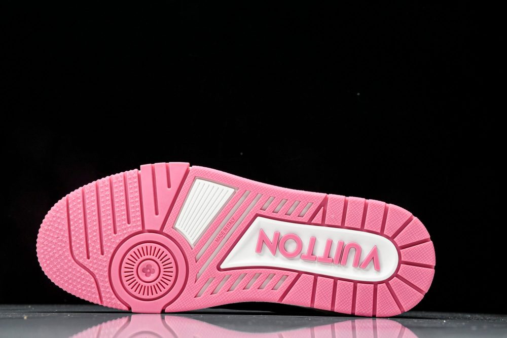 Louis Vuittоп Trainer Low 'Black White Pink Sole' - Image 5