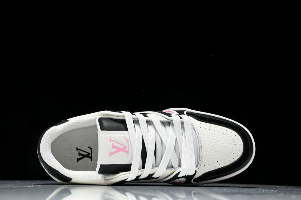 Louis Vuittоп Trainer Low 'Black White Pink Sole' - Image 4