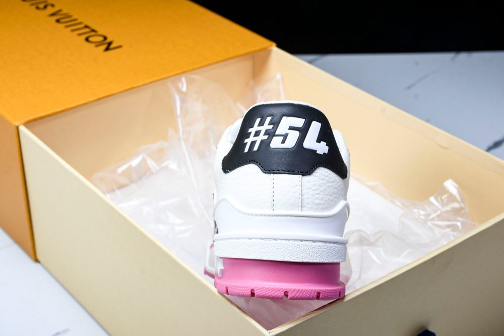 Louis Vuittоп Trainer Low 'Black White Pink Sole' - Image 25