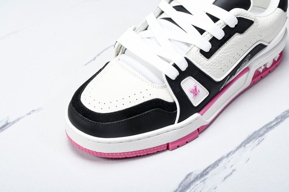 Louis Vuittоп Trainer Low 'Black White Pink Sole' - Image 16
