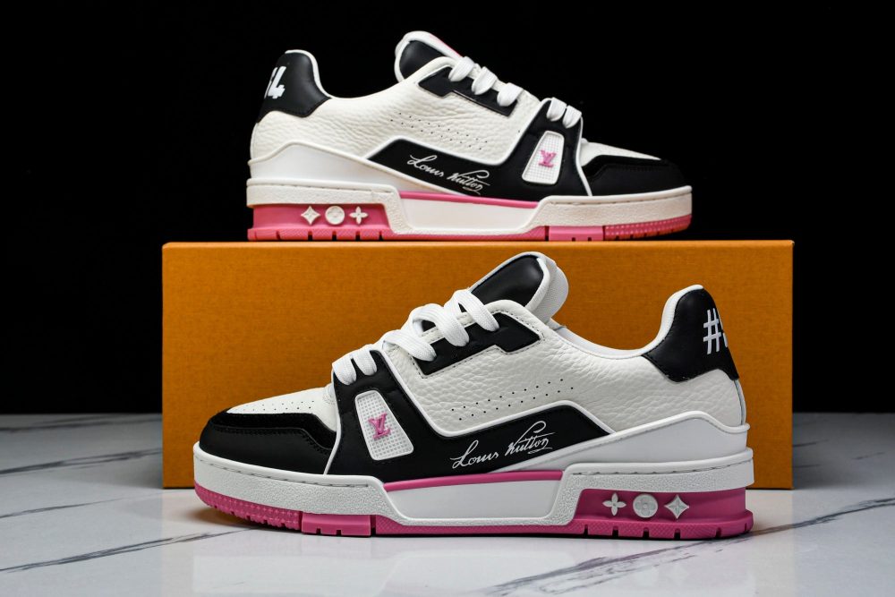 Louis Vuittоп Trainer Low 'Black White Pink Sole' - Image 17
