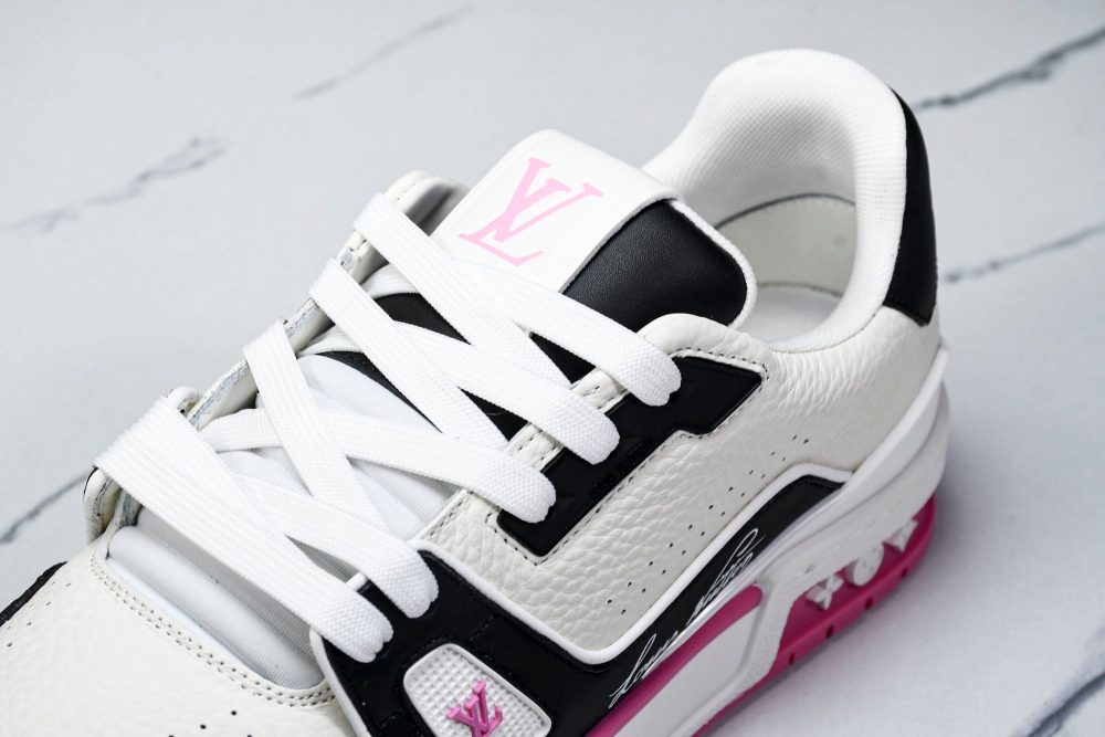 Louis Vuittоп Trainer Low 'Black White Pink Sole' - Image 15