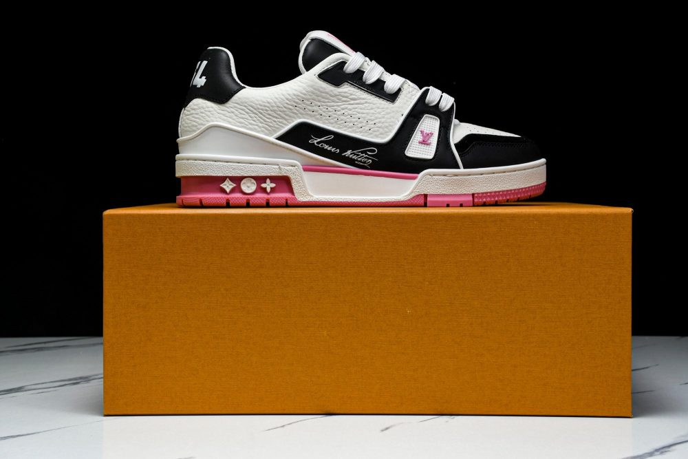 Louis Vuittоп Trainer Low 'Black White Pink Sole' - Image 29