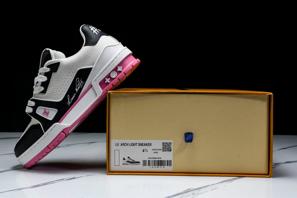 Louis Vuittоп Trainer Low 'Black White Pink Sole' - Image 34