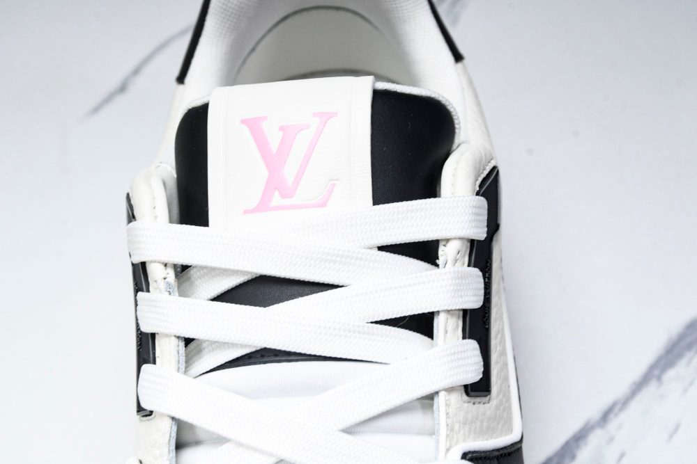 Louis Vuittоп Trainer Low 'Black White Pink Sole' - Image 8