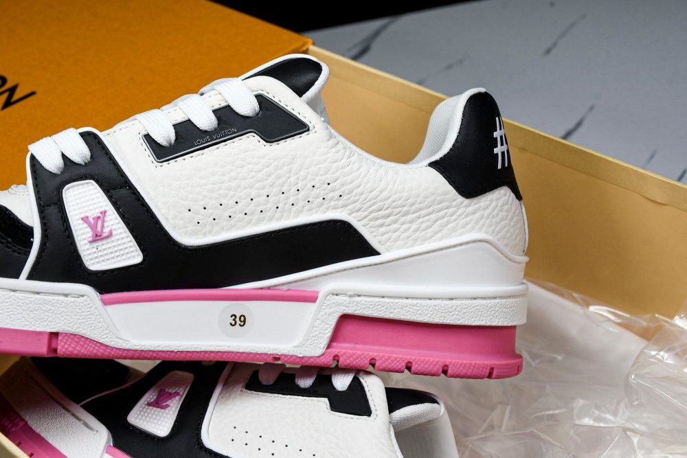 Louis Vuittоп Trainer Low 'Black White Pink Sole' - Image 18