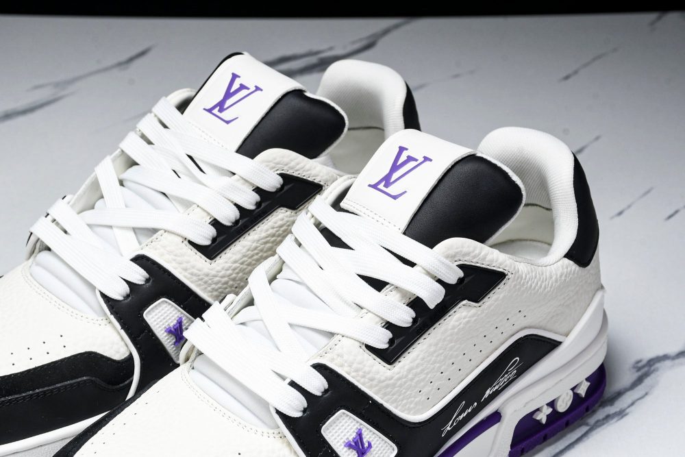 Louis Vuittоп Trainer Low 'Black White Violet Sole' - Image 29