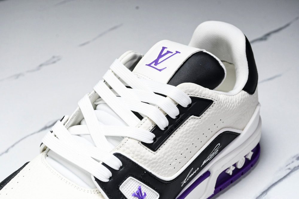 Louis Vuittоп Trainer Low 'Black White Violet Sole' - Image 30