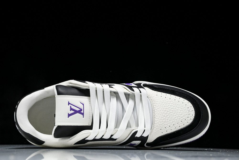 Louis Vuittоп Trainer Low 'Black White Violet Sole' - Image 5