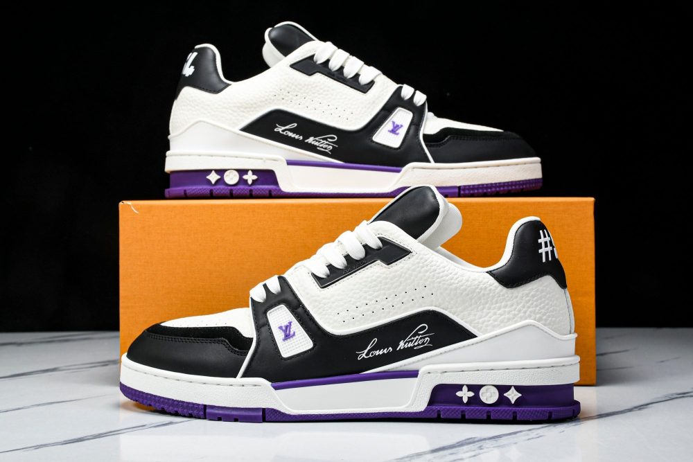 Louis Vuittоп Trainer Low 'Black White Violet Sole' - Image 32